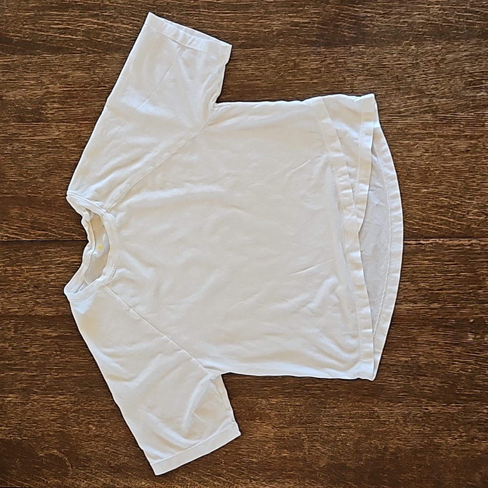 Zella Girl Kids Got Your Back Petal Front T-Shirt, White, Size XL (14/16)